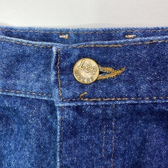 Vintage Lee Denim Tapered Leg Jeans Size 16 Medium USA - Picture 11 of 14